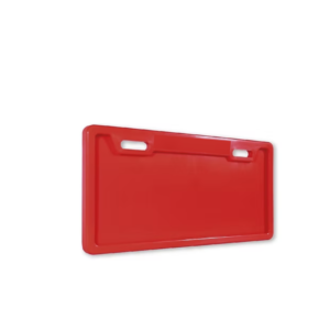 Porta placa color rojo
