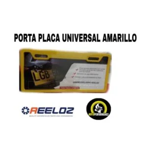 Porta placa reeloz amarillo - Imagen 1
