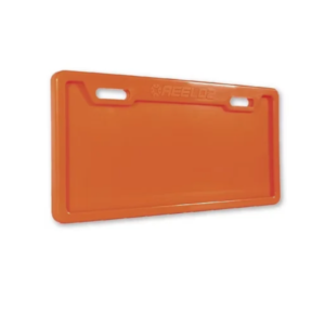 Porta placa reeloz naranja